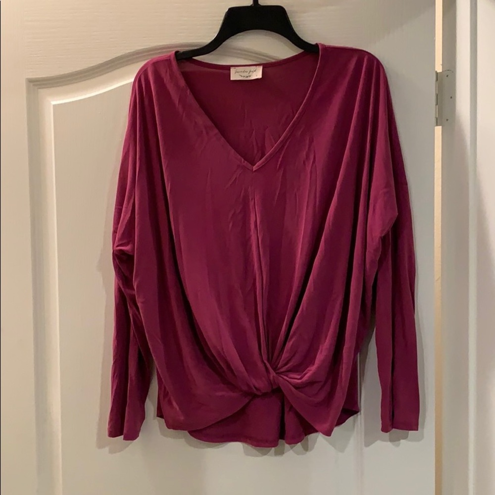 Lavender Field Long Sleeve Blouse